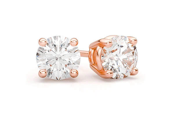1.25ctw Solitaire Stud Diamond Earrings 14k 10kSolid Gold