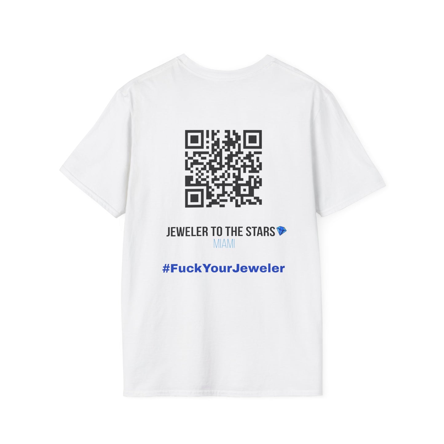 Unisex Softstyle T-Shirt - Jeweler to the Stars Graphic Tee with QR Code