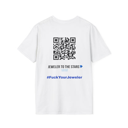 Unisex Softstyle T-Shirt - Jeweler to the Stars Graphic Tee with QR Code