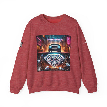 Urban Graphic Crewneck Sweatshirt - 'Jeweler to the Stars' Design