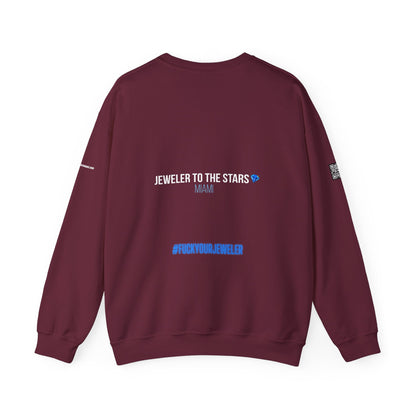 Urban Graphic Crewneck Sweatshirt - 'Jeweler to the Stars' Design