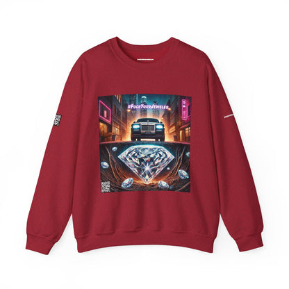 Urban Graphic Crewneck Sweatshirt - 'Jeweler to the Stars' Design