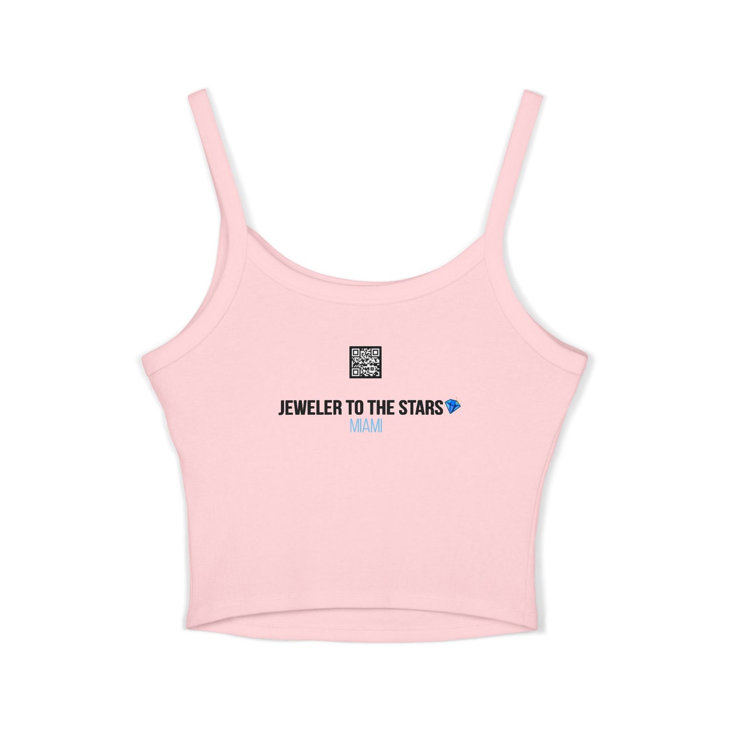 Trendy Women's Spaghetti Strap Tank Top with Bold #F#CKYOURJEWELER Print