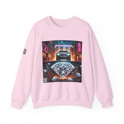 Urban Graphic Crewneck Sweatshirt - 'Jeweler to the Stars' Design