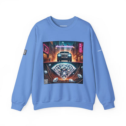 Urban Graphic Crewneck Sweatshirt - 'Jeweler to the Stars' Design