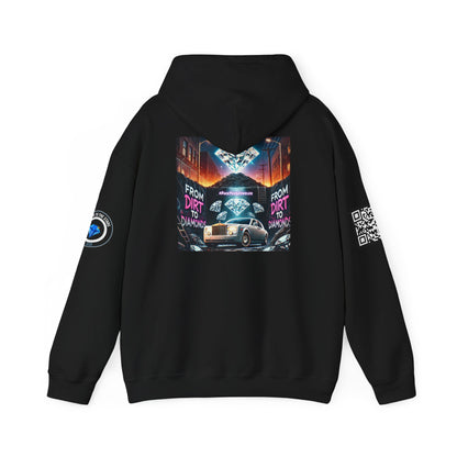 Unisex Heavy Blend™ Hoodie - 'From Dirt to Diamonds' Graphic Sweatshirt