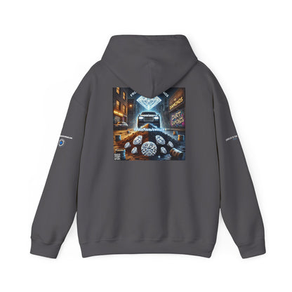 Unisex Heavy Blend Hoodie - #FUCKYOURJEWELER Rolls Royce Dirt to Diamonds Graphic Sweatshirt for Urban Lifestyle