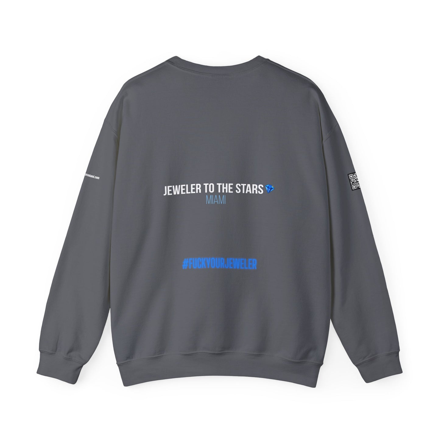 Urban Graphic Crewneck Sweatshirt - 'Jeweler to the Stars' Design
