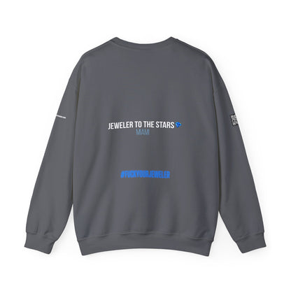 Urban Graphic Crewneck Sweatshirt - 'Jeweler to the Stars' Design