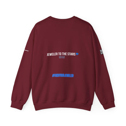 Urban Graphic Crewneck Sweatshirt - 'Jeweler to the Stars' Design