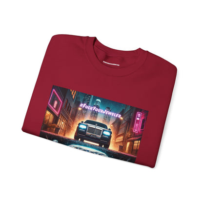 Urban Graphic Crewneck Sweatshirt - 'Jeweler to the Stars' Design