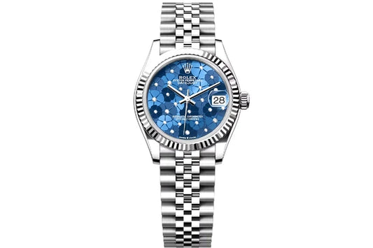 2024 Rolex - Datejust 31 - 278274 - Steel Jubilee - Blue Floral Diamond Dial
