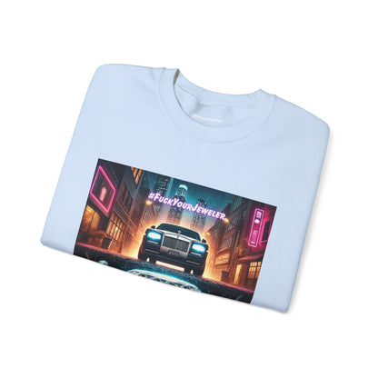 Urban Graphic Crewneck Sweatshirt - 'Jeweler to the Stars' Design