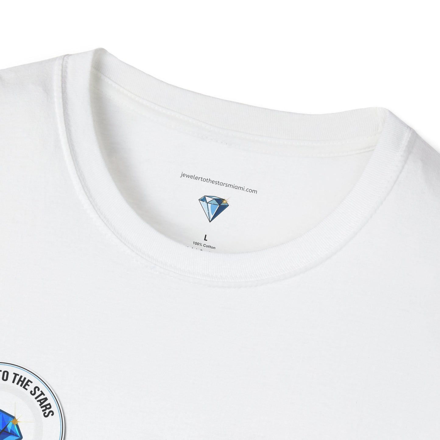 Unisex Softstyle T-Shirt - Jeweler to the Stars Graphic Tee with QR Code