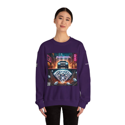 Urban Graphic Crewneck Sweatshirt - 'Jeweler to the Stars' Design