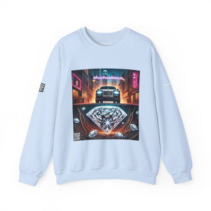 Urban Graphic Crewneck Sweatshirt - 'Jeweler to the Stars' Design