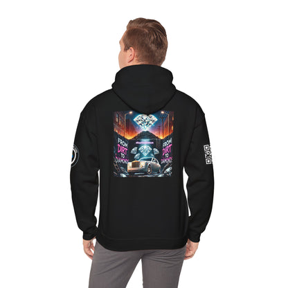 Unisex Heavy Blend™ Hoodie - 'From Dirt to Diamonds' Graphic Sweatshirt