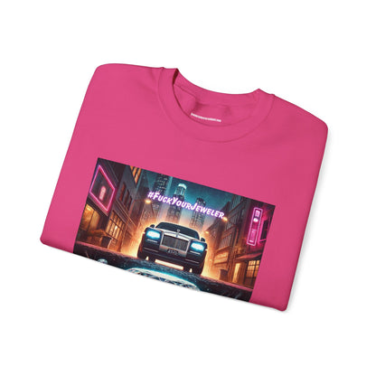 Urban Graphic Crewneck Sweatshirt - 'Jeweler to the Stars' Design