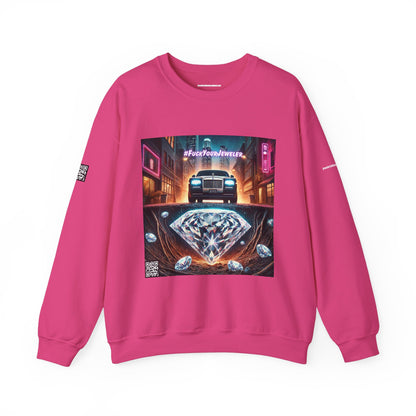 Urban Graphic Crewneck Sweatshirt - 'Jeweler to the Stars' Design