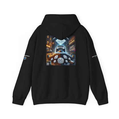Unisex Heavy Blend Hoodie - #FUCKYOURJEWELER Rolls Royce Dirt to Diamonds Graphic Sweatshirt for Urban Lifestyle