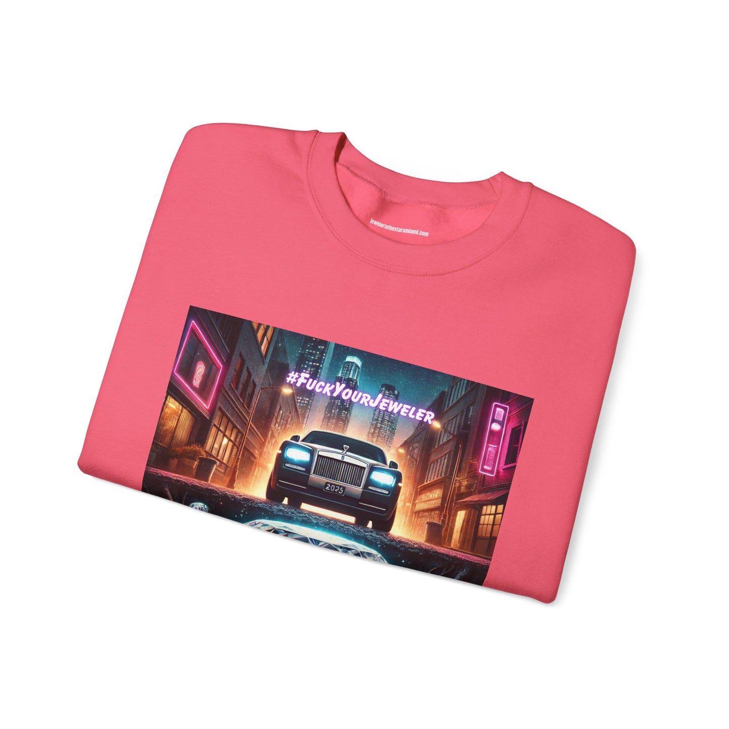Urban Graphic Crewneck Sweatshirt - 'Jeweler to the Stars' Design