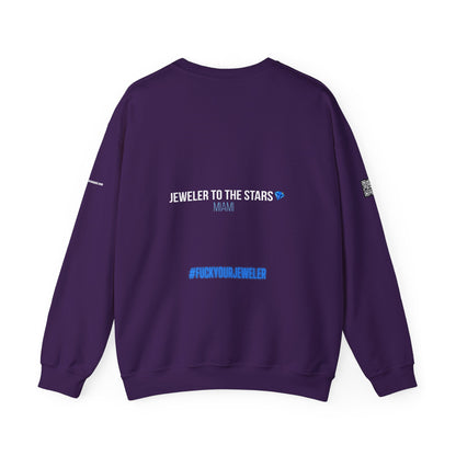 Urban Graphic Crewneck Sweatshirt - 'Jeweler to the Stars' Design
