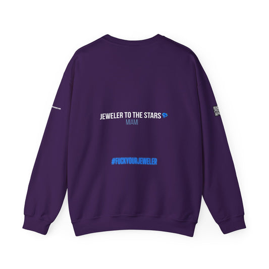 Urban Graphic Crewneck Sweatshirt - 'Jeweler to the Stars' Design