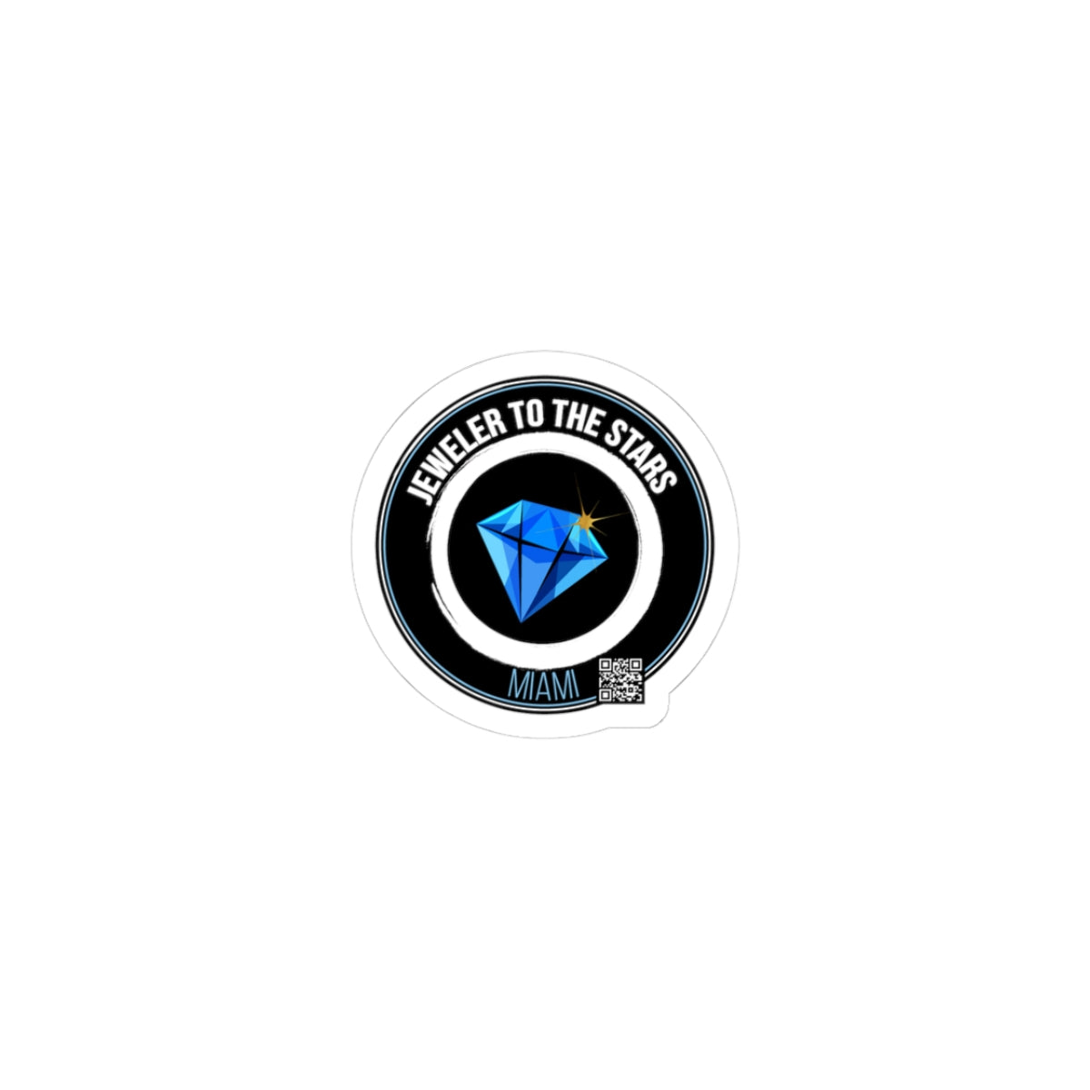 Stylish Kiss-Cut Stickers - "Jeweler to the Stars" Design for Creative Souls