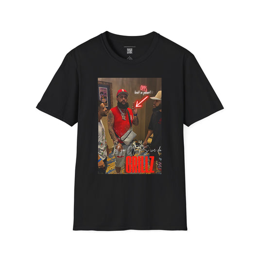 The Biggest Rodriguez - Tell yo Opps we do Grillz - Street Style Graphic Tee - Bold Statement T-Shirt for Trendsetters