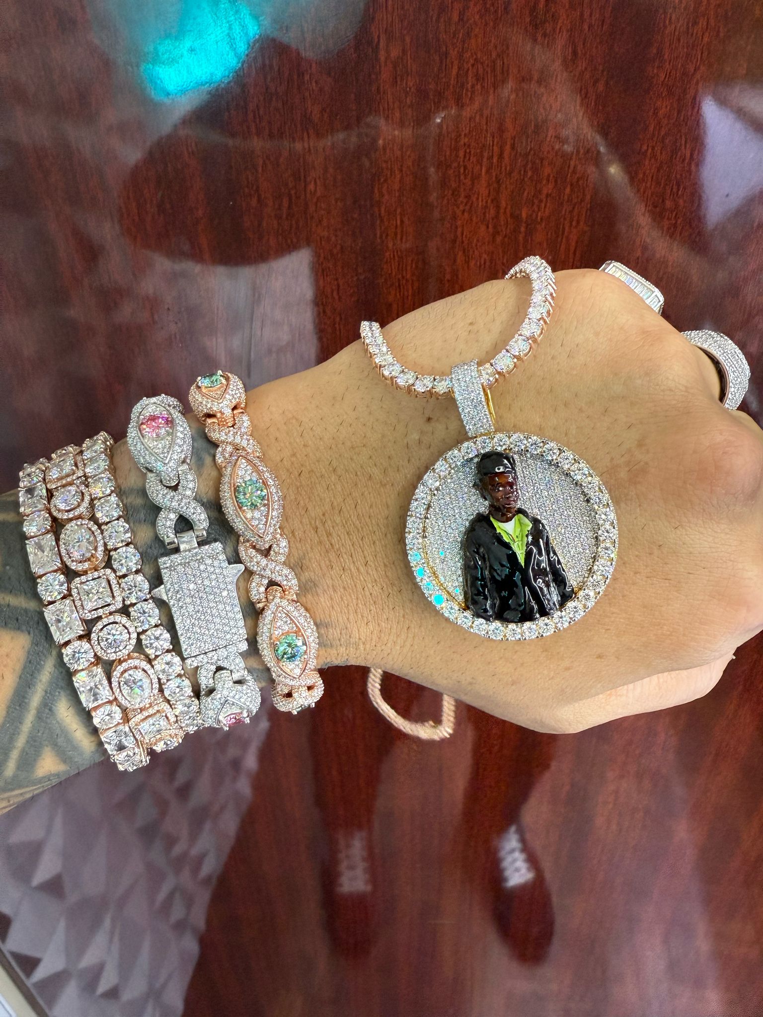 Personalized Iced Out Pendant by AP The Jeweler