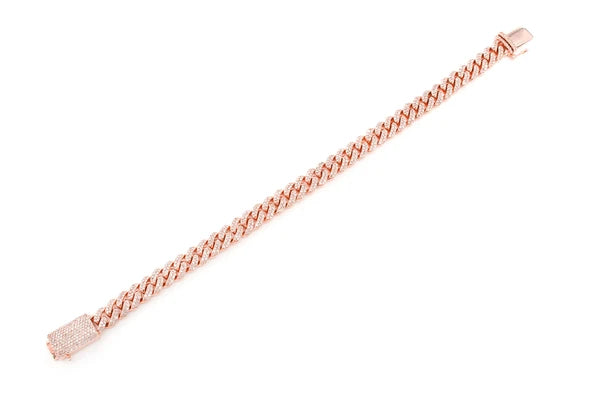 14MM Miami Cuban Diamond Bracelet 14k 10k Solid Gold 9.50ctw
