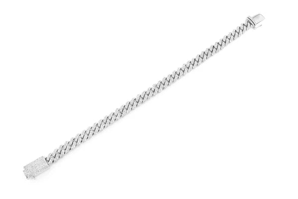 14MM Miami Cuban Diamond Bracelet 14k 10k Solid Gold 9.50ctw