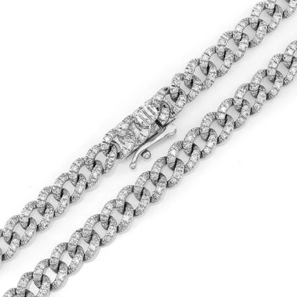 16pt Crown Set Diamond Tennis Necklace 14k 10k Solid Gold 17.00ctw